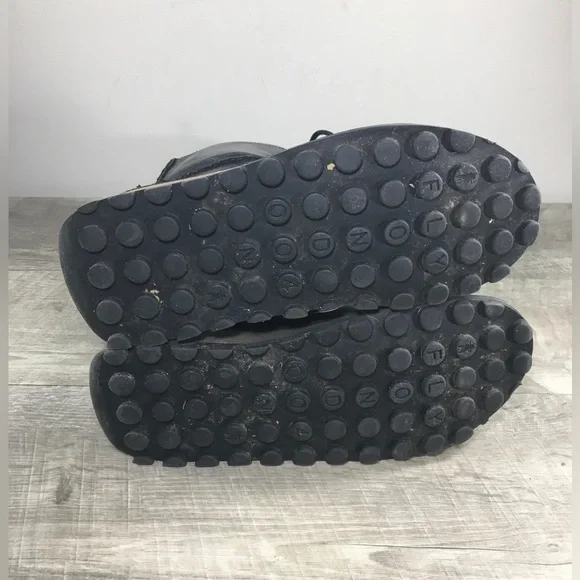 Fly London Ster Military Black Leather Combat Women's Lace Up Boots Size 8-8.5 - Picture 8 of 12